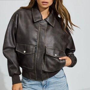Garage Vintage Faux Leather Jacket